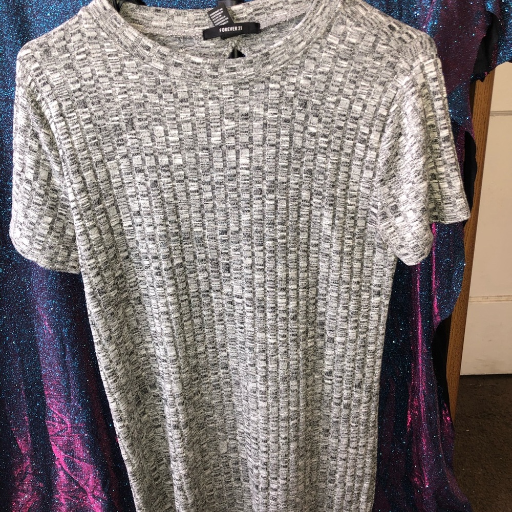 Grey Fitted Dress